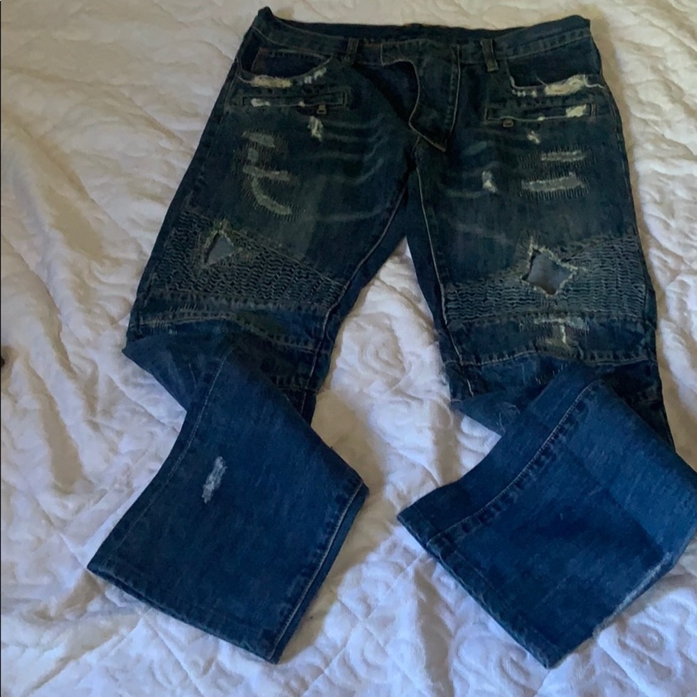 Biker jeans